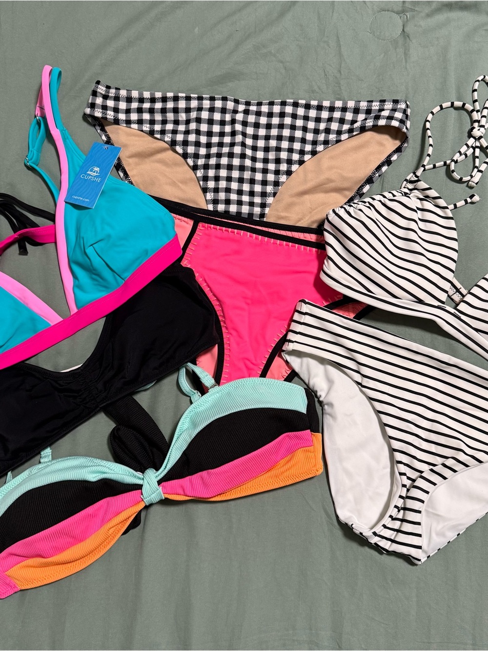 BIKINI LOT: VS/Cupshe/Old Navy Swimsuits, Size M tops and Size S bottoms
